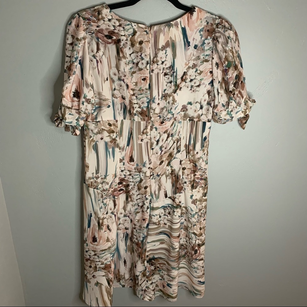 Adele Fado 100% Silk Floral Dress - Picture 4 of 8